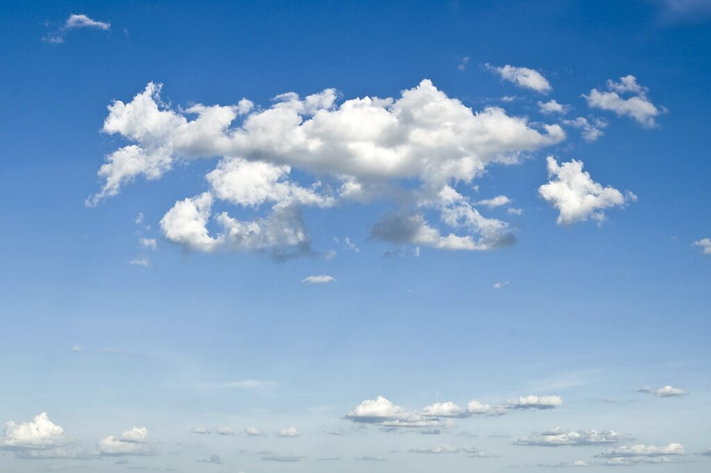 Sky with clouds